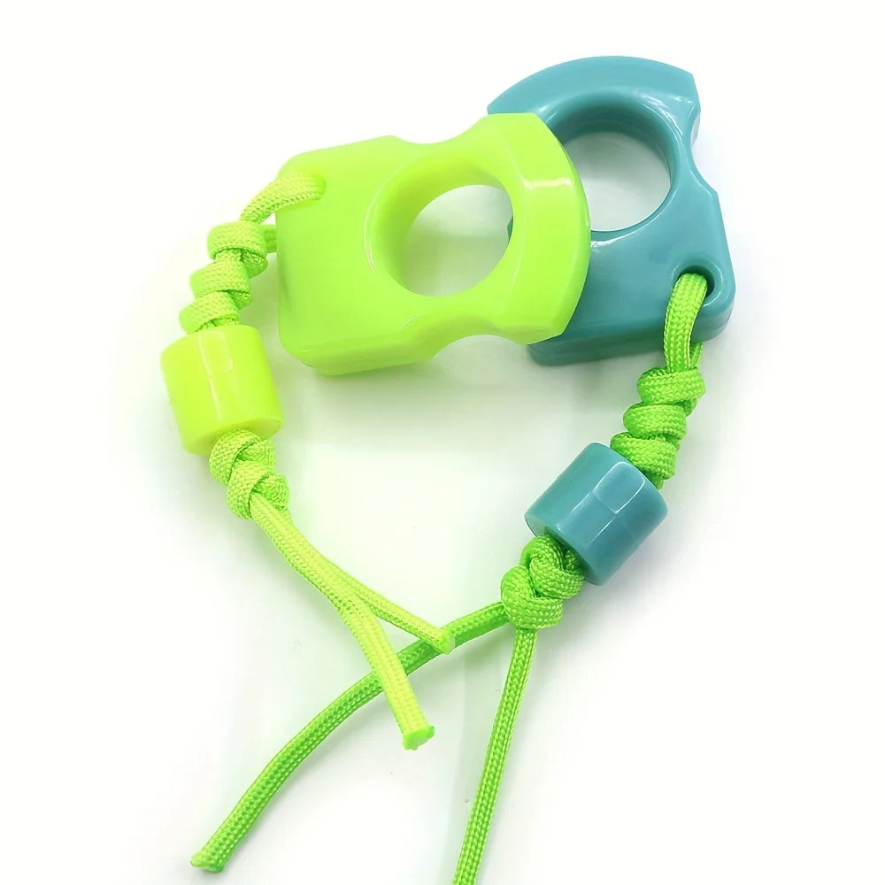 Herramienta de Supervivencia Nocturna - Anillo Protector y Llavero EDC