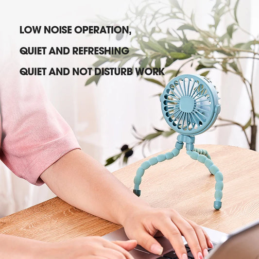 Ventilador Portátil USB Flexible Recargable