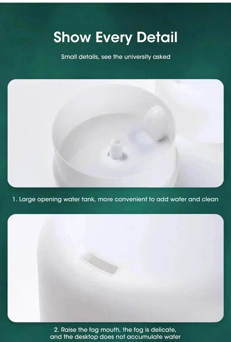 Humidificador y Difusor de Aroma 500ml con Luz LED – Difusor Ultrasónico USB