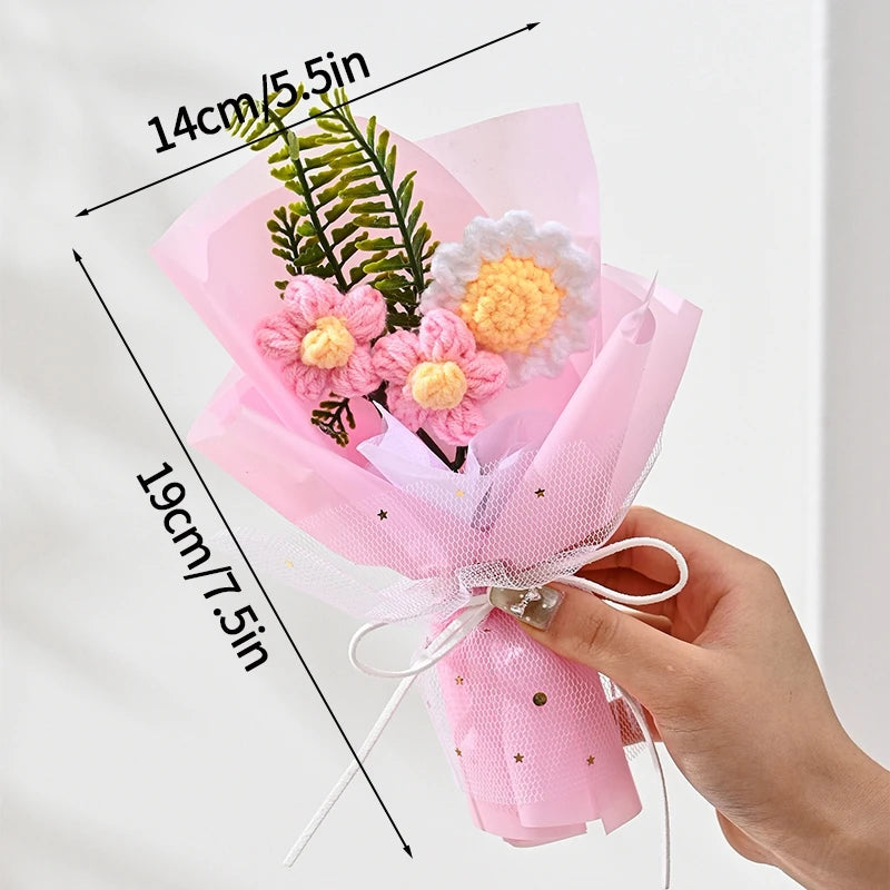Ramo de Flores Tejidas a Crochet
