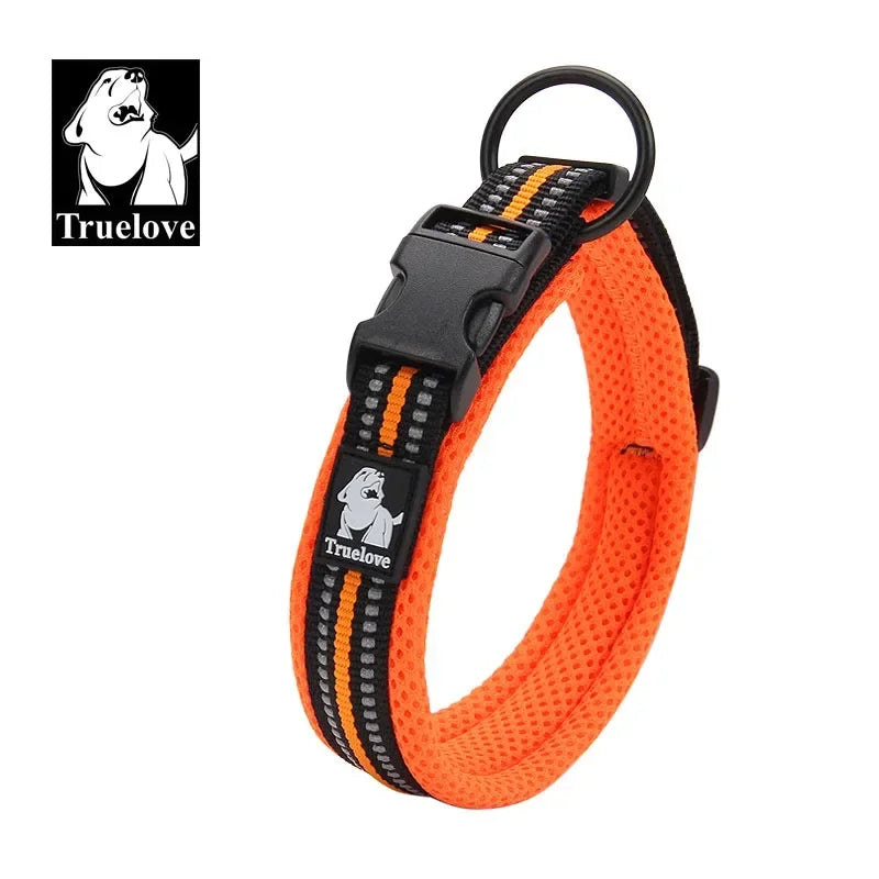 Collar para Perro Ajustable Acolchado con Diseño Reflectante