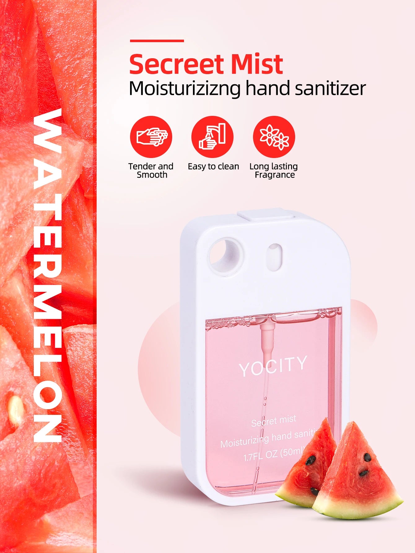 Mini Spray Aromático Desinfectante Portátil para Manos y Ambiente (50 ml)