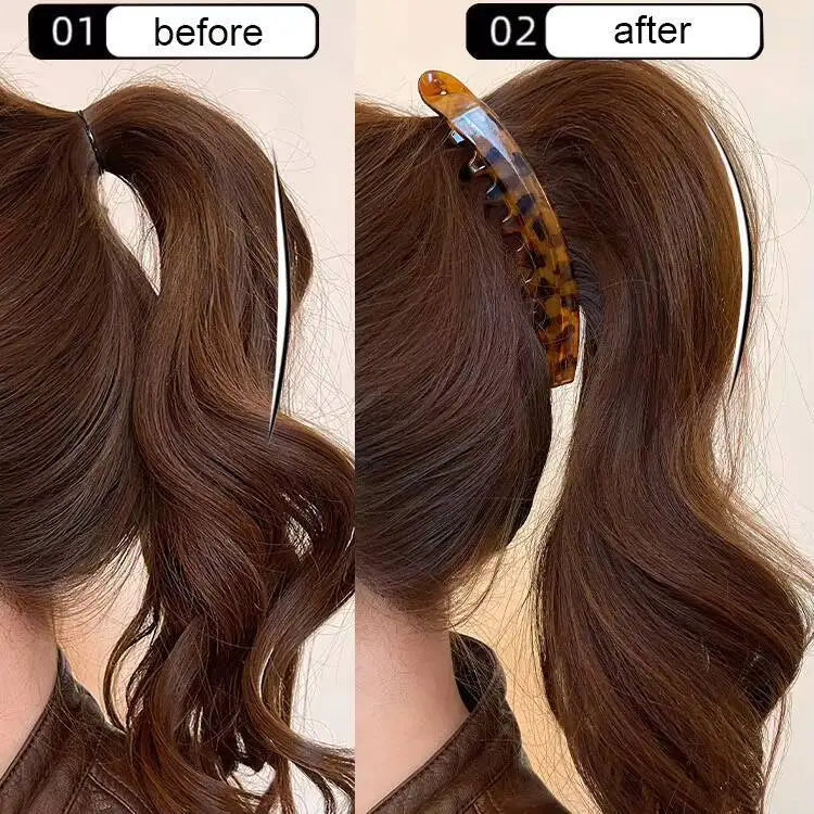 Clip de Cabello Banana Carey 12.5cm - Pinza de Pescado para Mujer