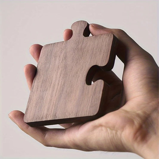 Portavasos de Madera Tipo Rompecabezas