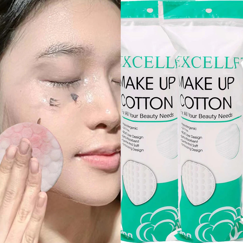 Cotton Pads Desmaquillantes 200pcs | Discos de Algodón para Remover Maquillaje