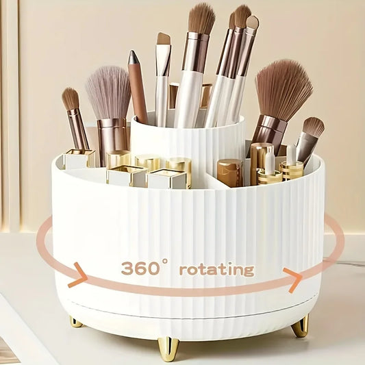 Organizador Giratorio 360° para Maquillaje, Brochas y Escritorio