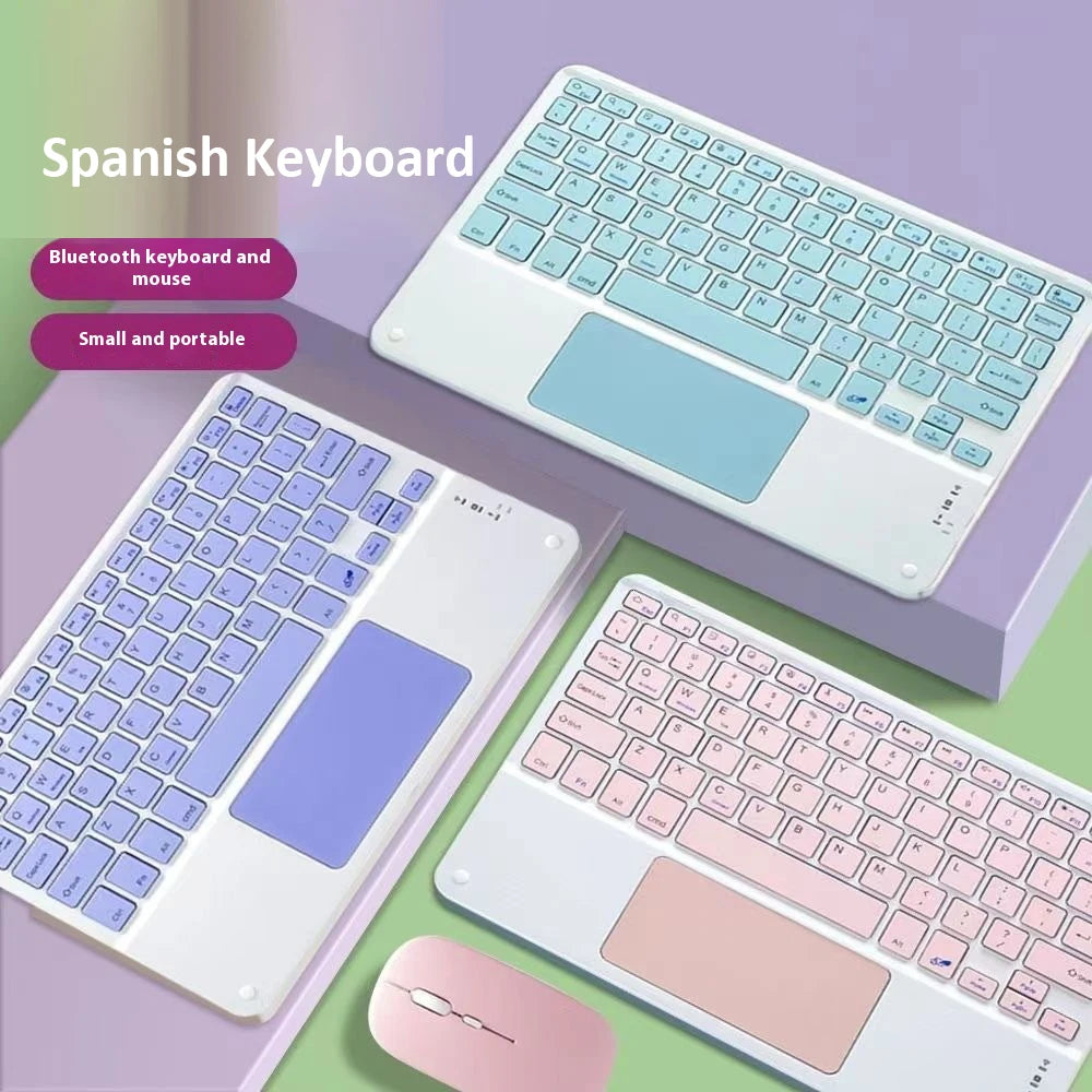 Teclado Bluetooth 10 Pulgadas para iPad y Tablet – Compacto Español/Inglés