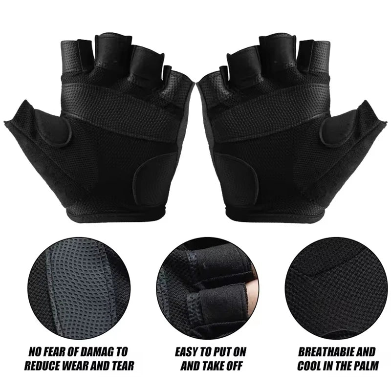 Guantes de Entrenamiento Mujer – Gym, Crossfit y Pesas, Medio Dedo Antideslizantes