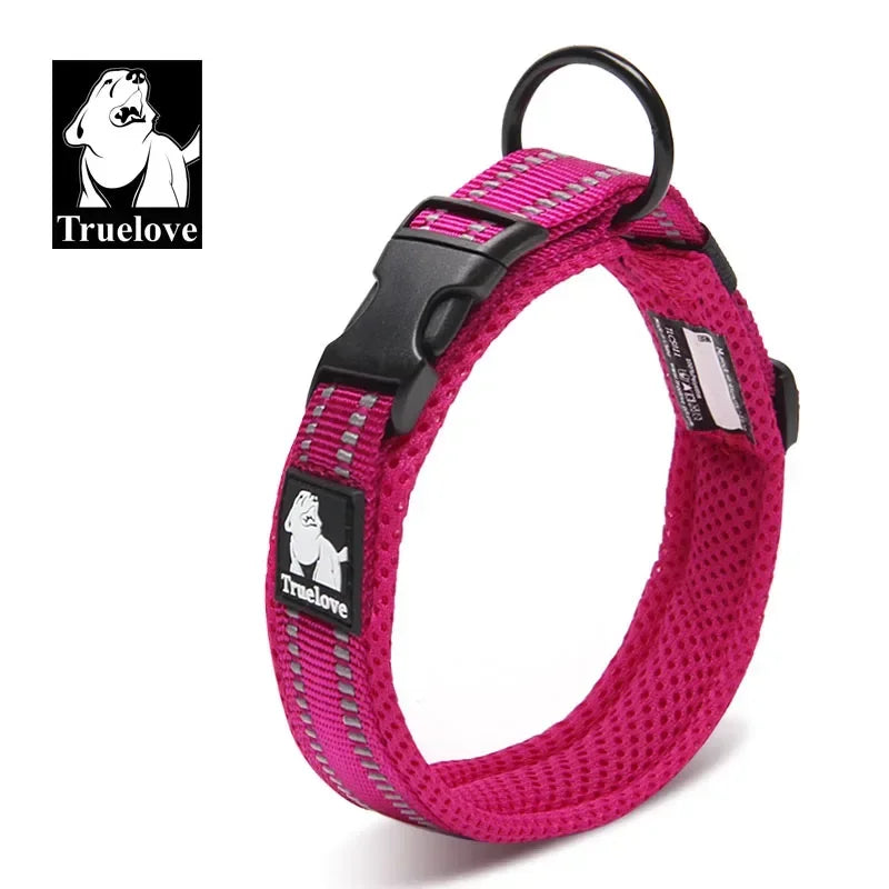 Collar para Perro Ajustable Acolchado con Diseño Reflectante