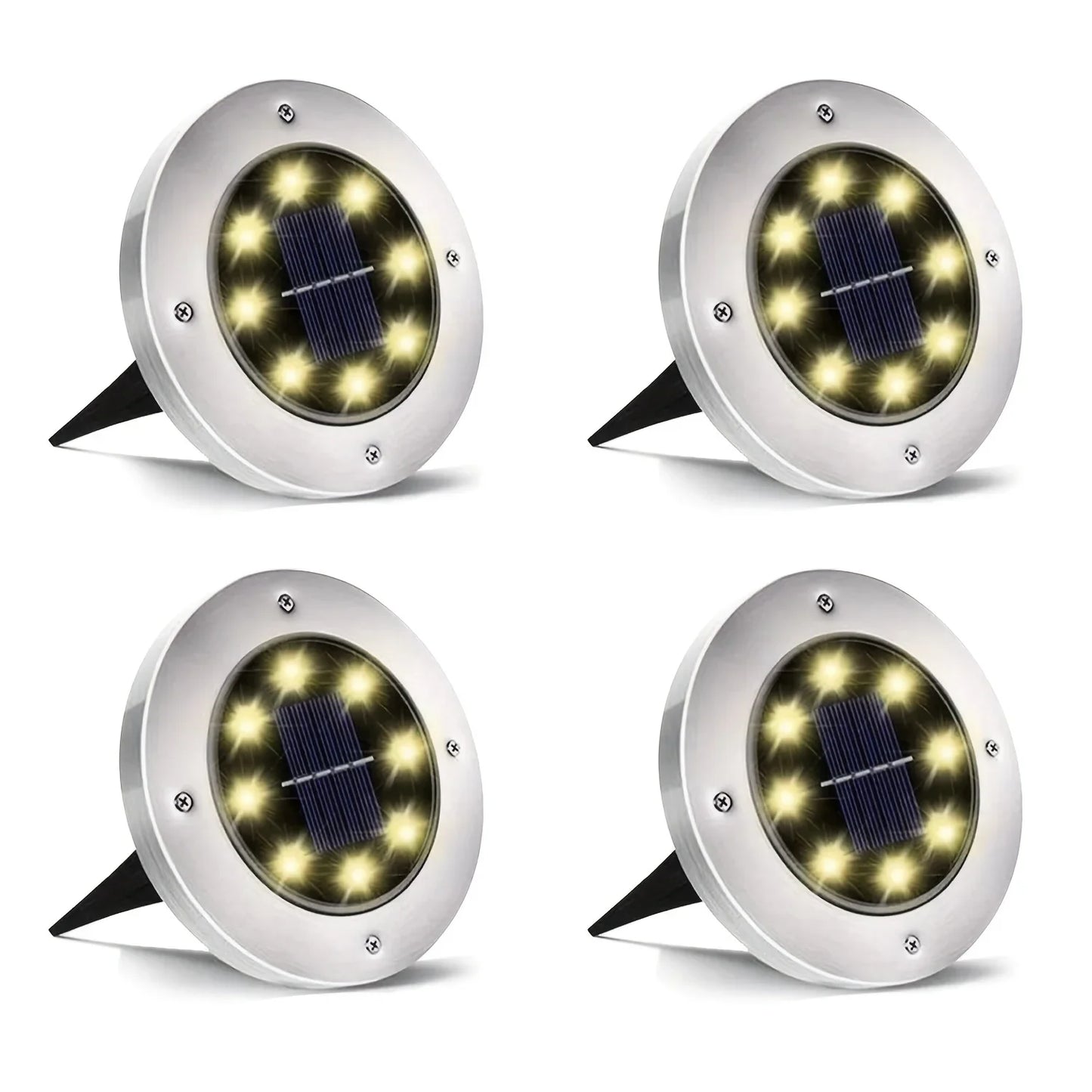 Luz Solar LED para Jardín – Lámpara de Suelo Impermeable para Camino y Patio