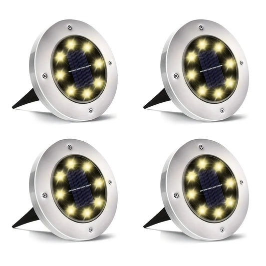 Luz Solar LED para Jardín – Lámpara de Suelo Impermeable para Camino y Patio