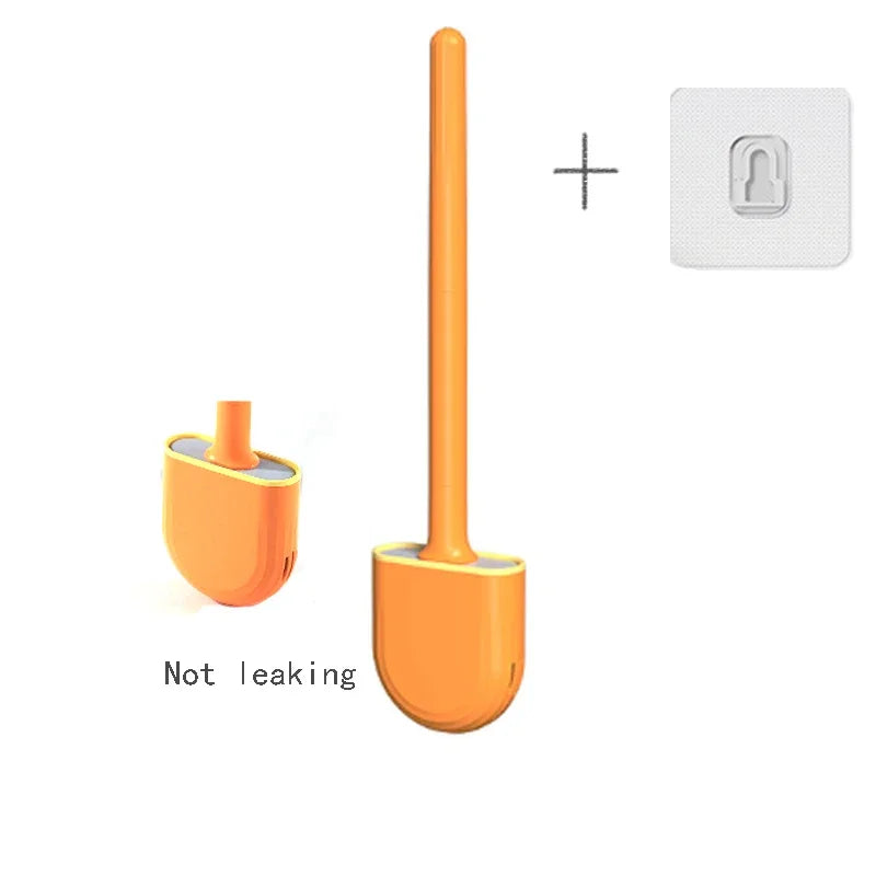 Cepillo de Baño de Silicona Flexible con Soporte