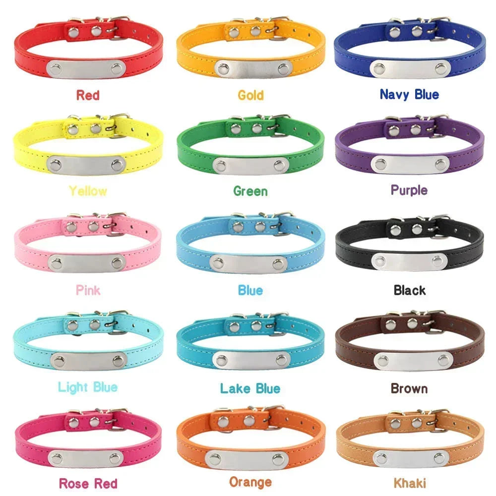 Collar Personalizado para Perro con Placa Grabada