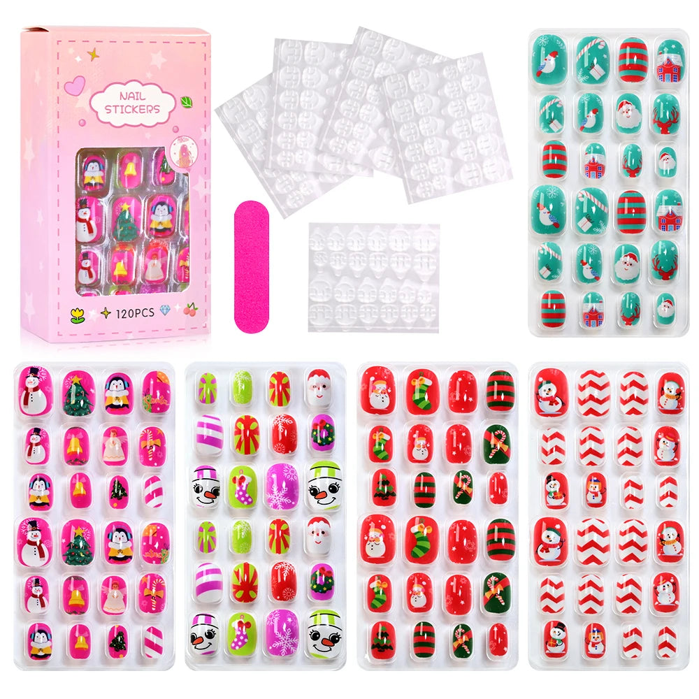 Set de Uñas Postizas Kawaii para Niñas