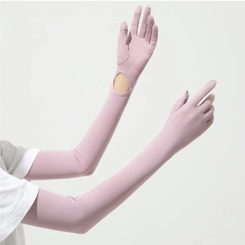 Guantes Largos de Protección UV UPF50+ - Mangas de Verano para Conducir