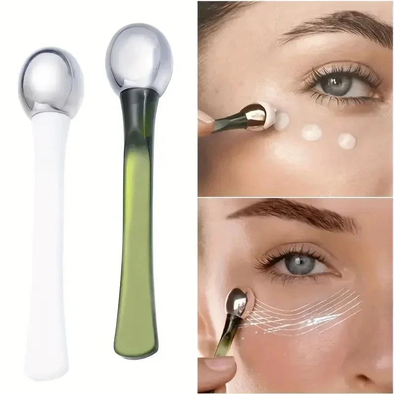 Rodillo Masajeador para Ojos de Aleación | Aplicador de Crema para Contorno de Ojos, sajeador Facial Antiedad |