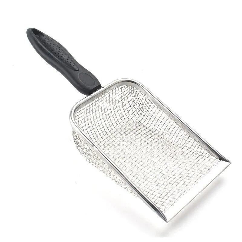 Pala de Acero Inoxidable para Arena de Gato