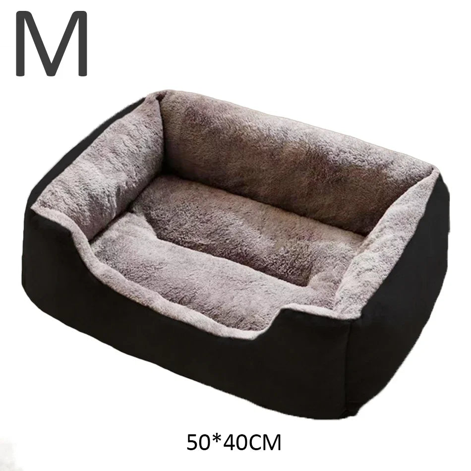 Cama Suave para Perros y Gatos con Bordes Elevados – Cama Acolchada para Mascotas