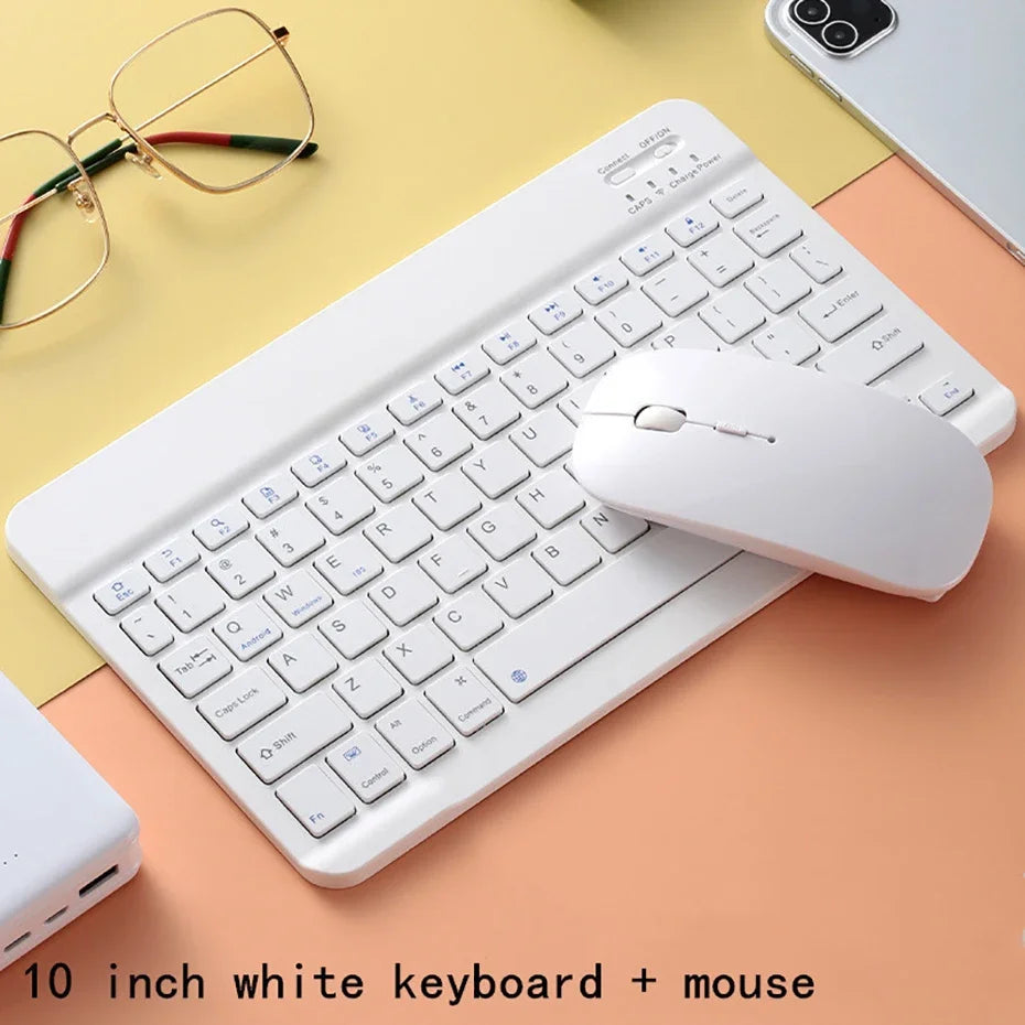 Teclado Bluetooth 10 Pulgadas para iPad y Tablet – Compacto Español/Inglés