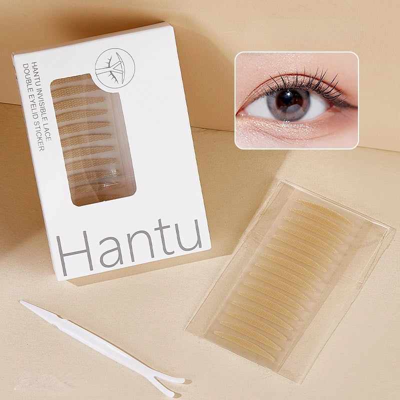 Adhesivos para Crear Doble Pliegue en Párpados – Acabado Natural, Efecto Ojos Más Grandes al Instante