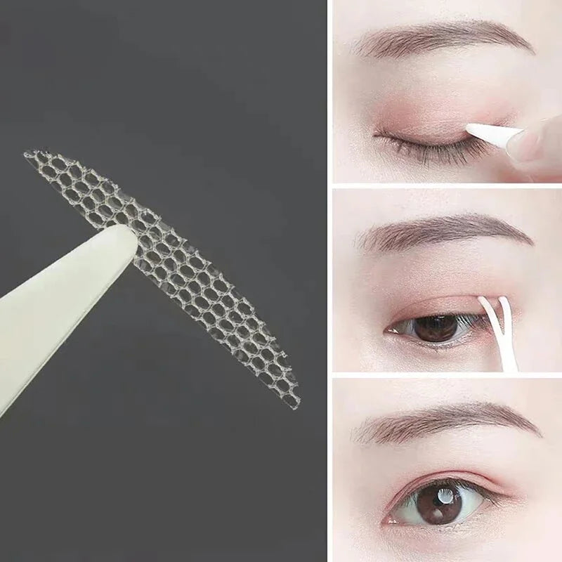 Adhesivos para Crear Doble Pliegue en Párpados – Acabado Natural, Efecto Ojos Más Grandes al Instante