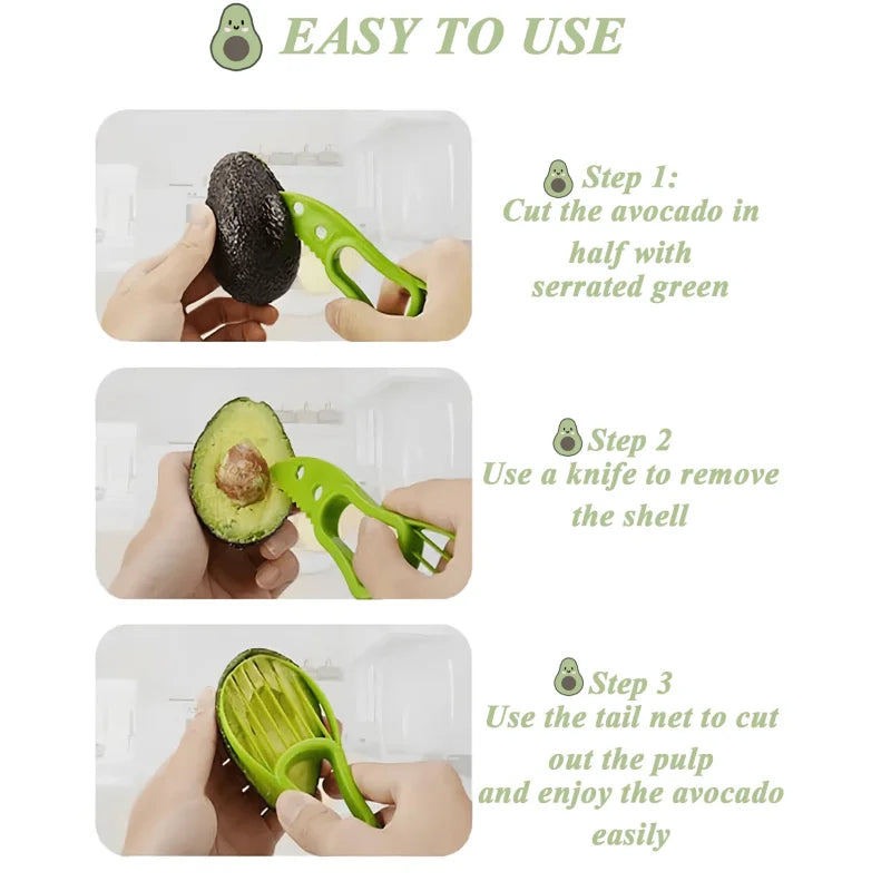 Contenedor de Aguacate Reutilizable - Organizador de Frutas con Rebanador