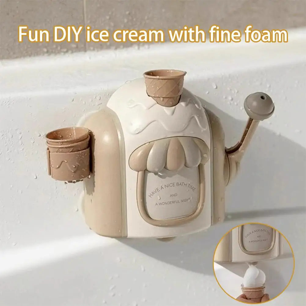 Máquina de Espuma para Baño Infantil | Juguete de Helado para Bañera