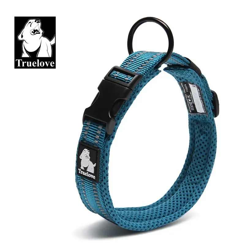Collar para Perro Ajustable Acolchado con Diseño Reflectante