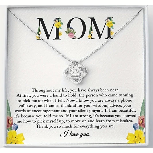 Collar “Mom” con Mensaje Emotivo y Caja – Regalo Día de las Madres