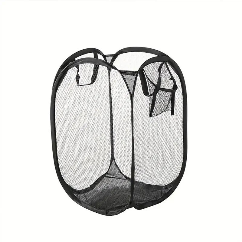 Cesta de Ropa Plegable de Malla (Canasta de Lavandería Pop-Up) – Alta Capacidad