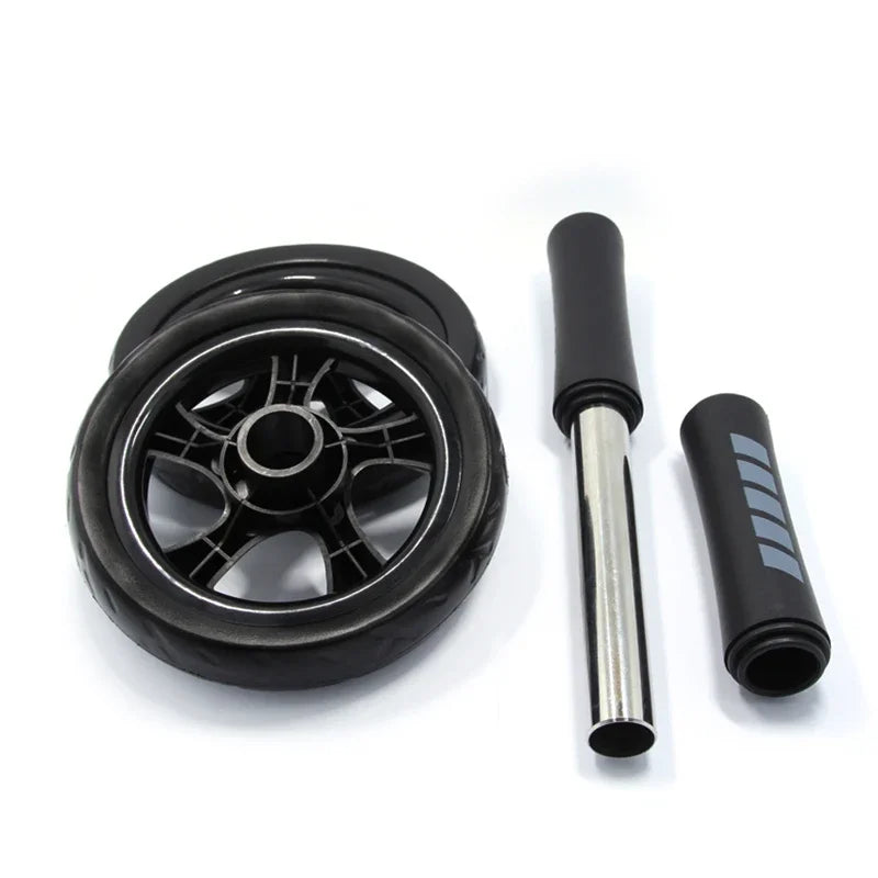 Ab Roller Doble Rueda con Rodillera – Entrenamiento de Core en Casa, Entrenamiento de Abdomen y Brazos