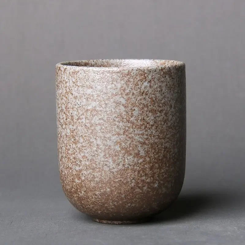 Tazas de Té Kung Fu de Cerámica 120ml - Estilo Japonés Wabi-Sabi
