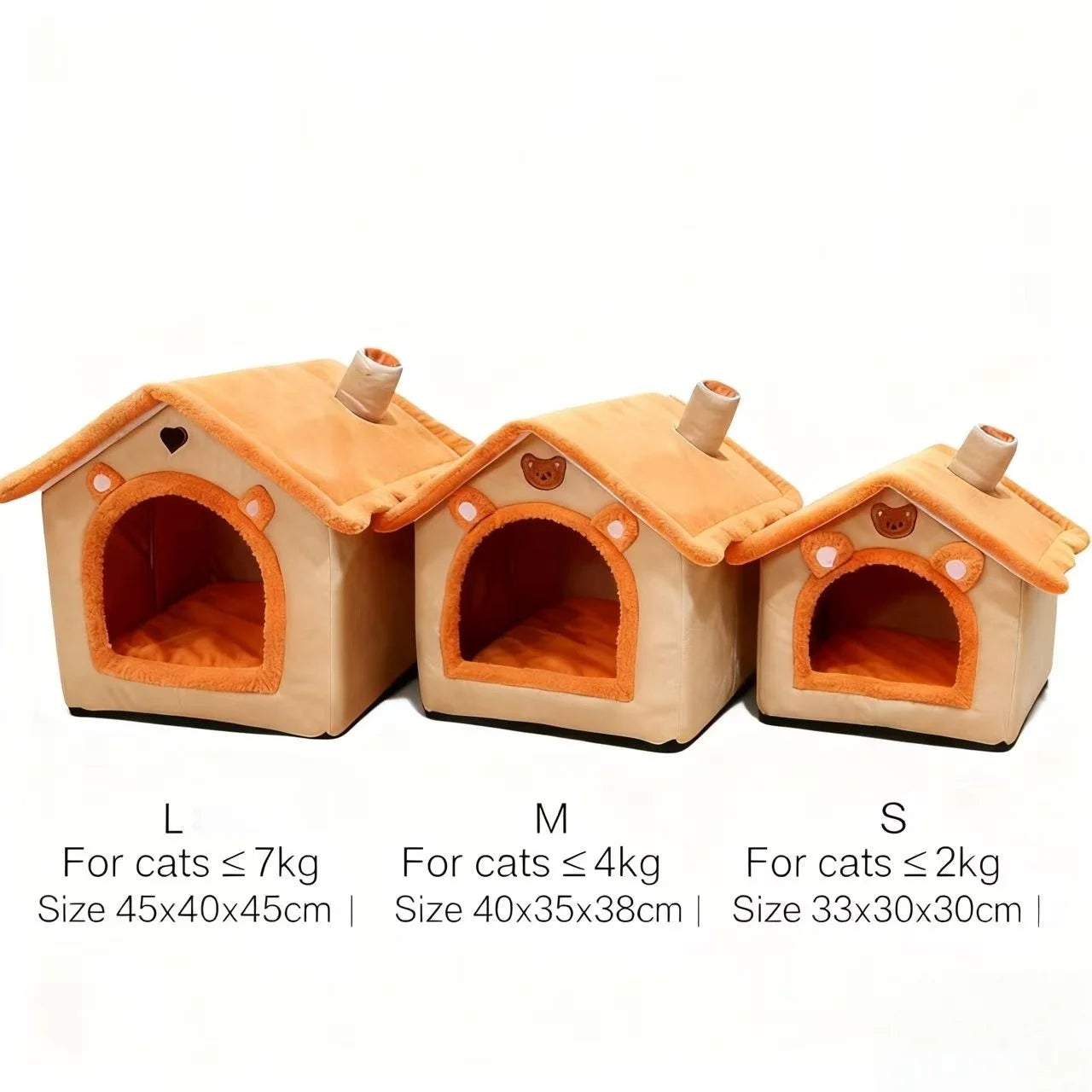 Casa Cama para Perros y Gatos – Refugio Suave y Lavable para Mascotas