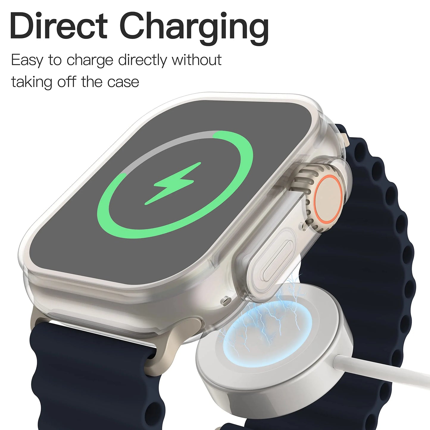 Funda Transparente con Protector para Apple Watch