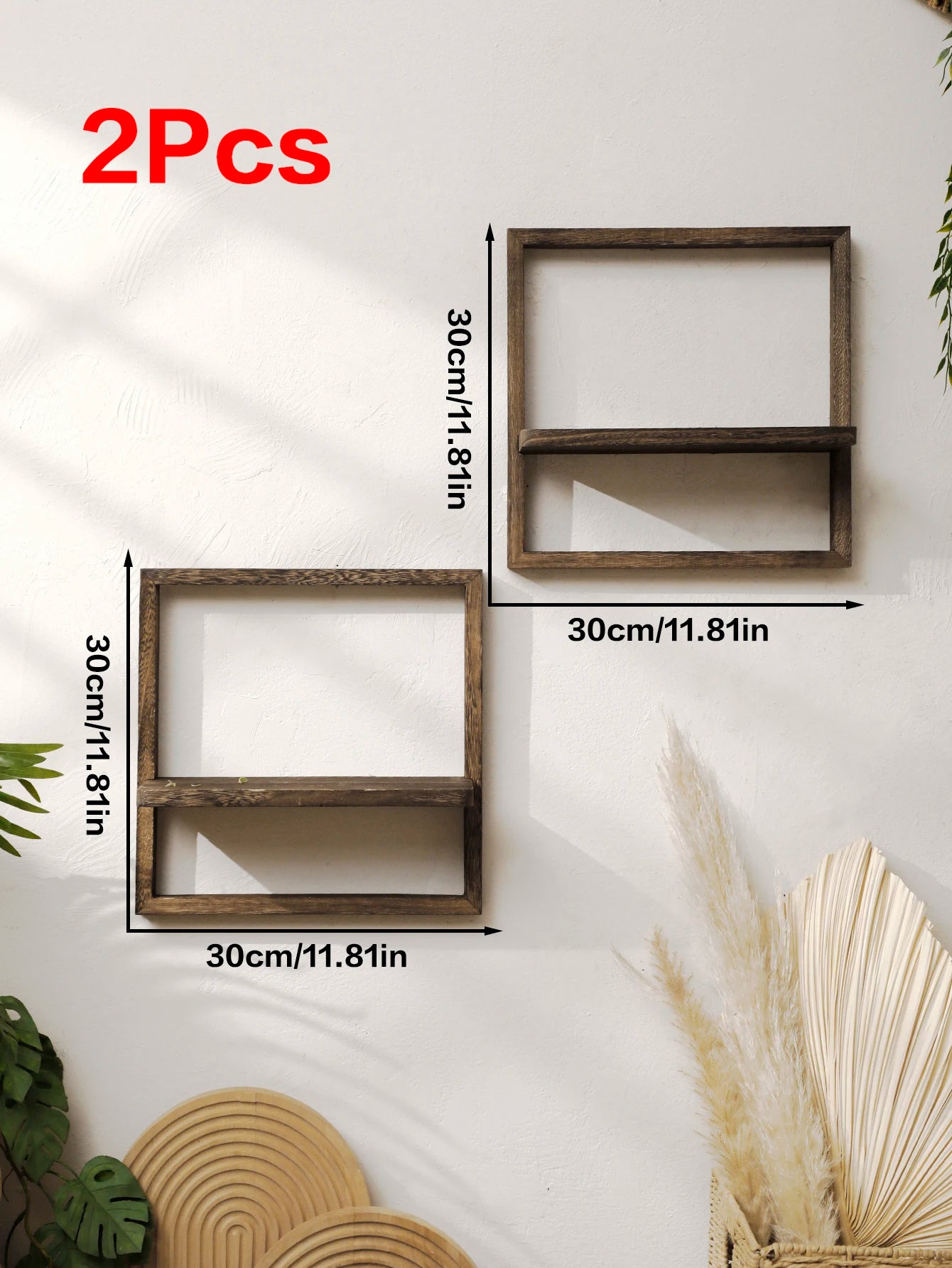 Repisas Flotantes de Madera Decorativas para Pared