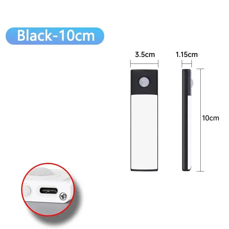 Lámpara LED para Gabinete con Sensor de Movimiento - Recargable USB-C