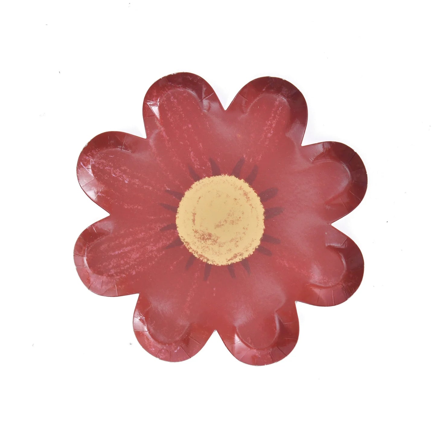 Platos Desechables en Forma de Margarita – Vajilla Floral para Fiesta (10 piezas)