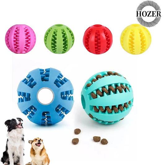 Pelota Interactiva para Mascotas de Goma Limpieza Dental
