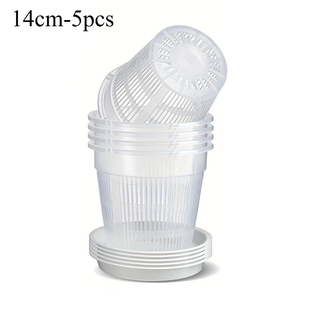 5pcs Maceta de Cultivo Transpirable para Plantas - Plantas con Ventilación