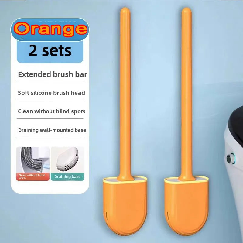 Cepillo de Baño de Silicona Flexible con Soporte
