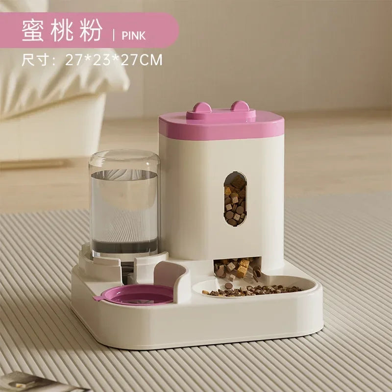 Dispensador Automático de Comida y Agua para Mascotas Gran Capacidad
