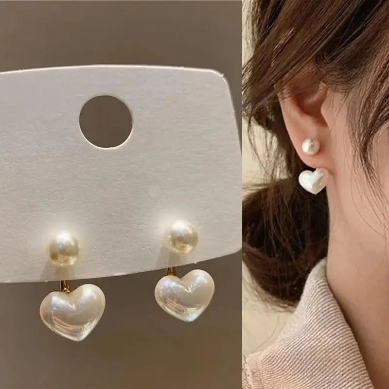 Aretes Tulipán con Moño – Plata y Flor Blanca, Elegantes