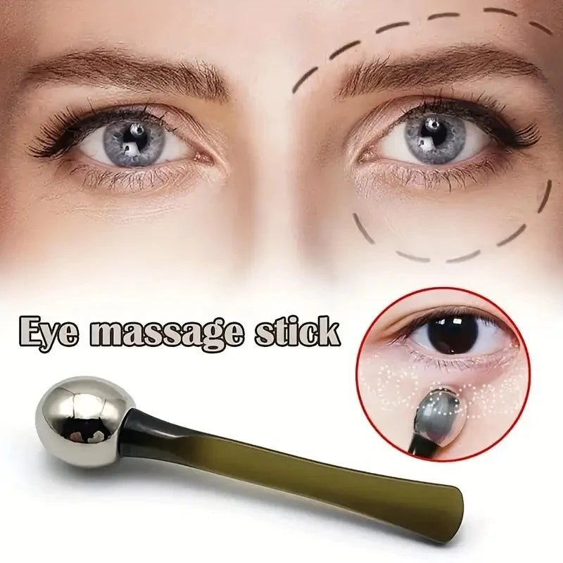 Rodillo Masajeador para Ojos de Aleación | Aplicador de Crema para Contorno de Ojos, sajeador Facial Antiedad |