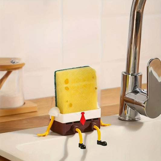 Soporte para Esponja de Cocina Diseño Bob – Organizador para Fregadero, Figura Divertida
