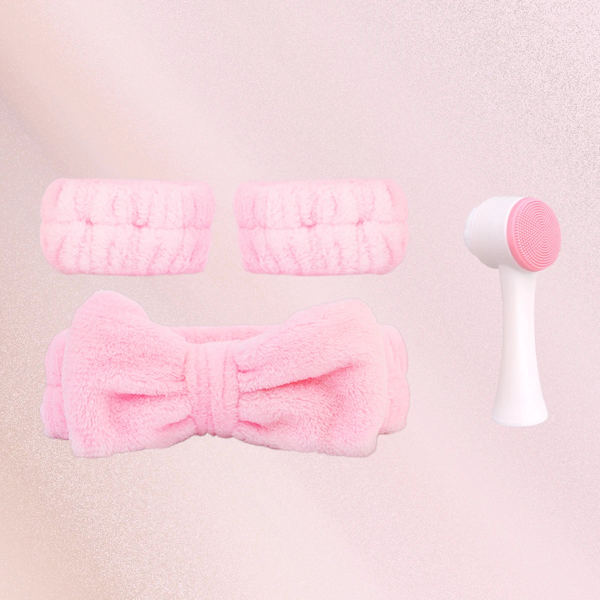 Kit de Cuidado Facial con Rodillo, Gua Sha, bandas para las manos y cara y Cepillo Limpiador | Set de Skincare para Mujer and ladies.