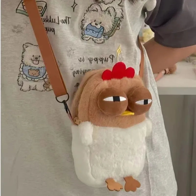 Bolsa Peluche Gallina Divertida Ugly – Bolso Plush Original