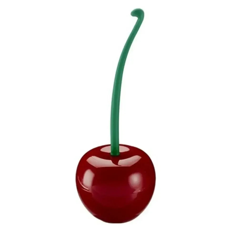 Cepillo para Inodoro con Soporte Diseño Cereza | Escobilla de Baño Creativa