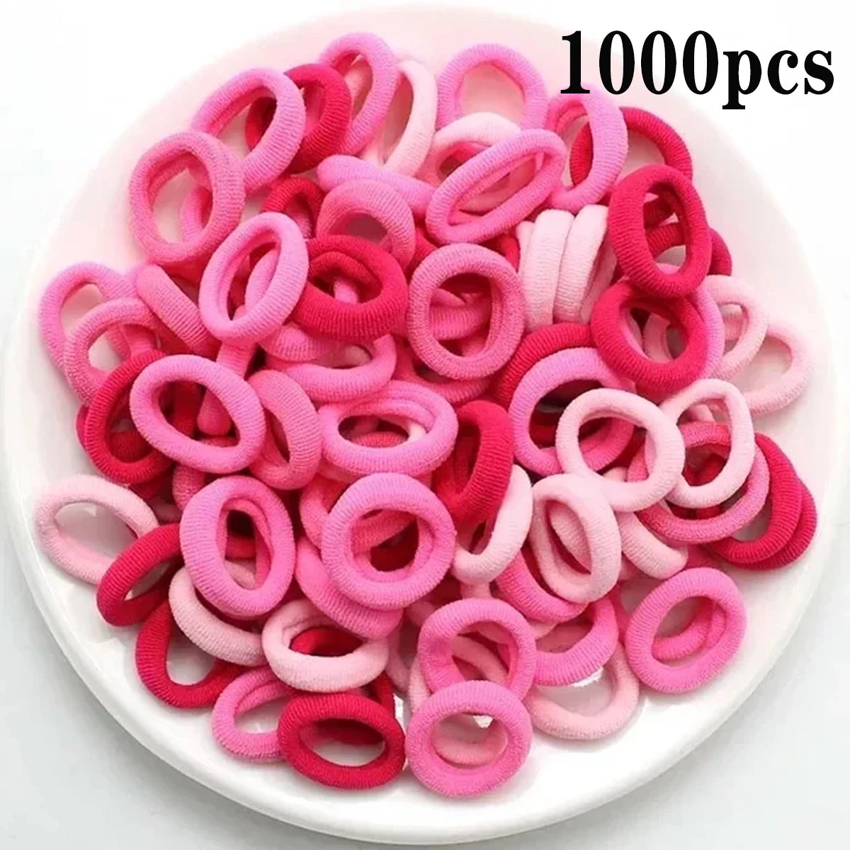 200 Piezas de Ligas de Cabello de Nylon - Coletas Elásticas Coloridas