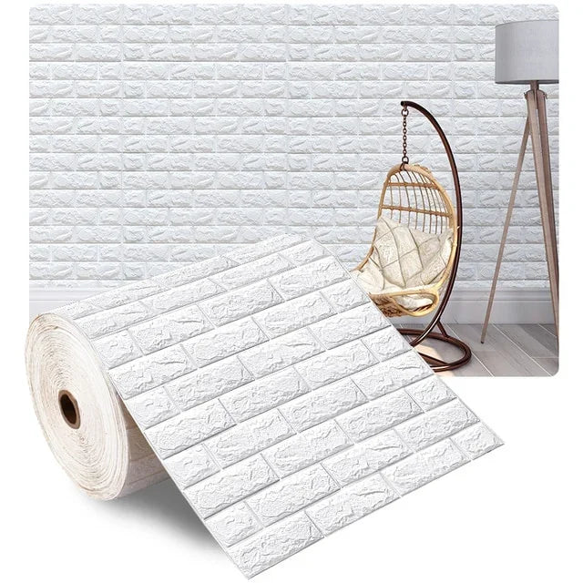 Papel Tapiz Adhesivo 3D Tipo Ladrillo