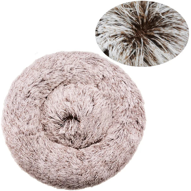 Cama Redonda Suave para Perros y Gatos – Cama Acolchada para Mascotas